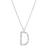 Фото #1 товара D Cubica RZCU04 Sterling Silver Pendant Necklace (Chain, Pendant)