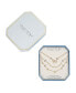 Cubic Zirconia and Mother of Pearl Inlay Butterfly 3-Piece Layered Necklace Set