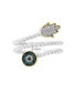 ფოტო #2 პროდუქტის EFFY® Diamond Hamsa & Evil Eye Ring (1/6 ct. t.w.) in Sterling Silver and 14k Gold-Plate Over Sterling Silver