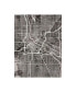 Фото #1 товара Michael Tompsett Minneapolis Minnesota City Map Black Canvas Art - 20" x 25"