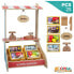 WOOMAX Wooden Toy Supermarket With Accessories