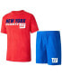 Фото #1 товара Пижама Concepts Sport New York Giants T-shirt and Shorts