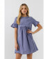 ფოტო #3 პროდუქტის Women's Solid Mini Dress