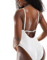 Фото #3 товара Calvin Klein Low Back Swimsuit - CK Festive in white