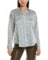 Фото #1 товара Fate Animal Print Satin Button-Down Shirt Women's