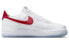 Фото #2 товара Кроссовки Nike Air Force 1 Low Satin "White Red" DX6541-100