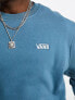 Vans core left chest logo sweatshirt in blue