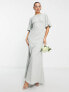 Фото #2 товара Платье Maya – Свадебное – Макси салатовое с короткими рукавами и вырезом на спине