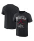 ფოტო #1 პროდუქტის Men's Darius Rucker Collection by Black Atlanta Braves Beach Splatter T-shirt