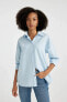 Kadın Uzun Kol Gömlek A4383ax/be744 Blue