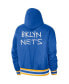 Men's Royal, White Brooklyn Nets 2022/23 City Edition Courtside Bomber Full-Zip Hoodie Jacket