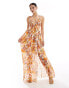 Фото #1 товара Style Cheat cut out maxi dress floral print