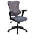 Фото #4 товара High Back Designer Gray Mesh Executive Swivel Chair With Adjustable Arms