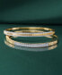 Diamond Textured Bangle Bracelet (1/2 ct. t.w.) in Gold Vermeil, Created for Macy's