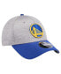 Фото #2 товара Men's Heather Gray/Royal Golden State Warriors Active Digi-Tech Two-Tone 9Forty Adjustable Hat