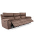 Фото #2 товара Hutchenson 3-Pc. Fabric Sectional with 3 Power Recliners and Power Headrests