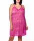 ფოტო #1 პროდუქტის Naomi Plus Size Allover Lace Sheer Lingerie Chemise