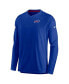 Men's Royal Buffalo Bills Sideline Coach Chevron Lock Up Long Sleeve V-neck Performance T-shirt