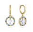 Fashion gold plated hoop earrings with pendants Sweet 15118E100-39