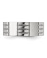 Stainless Steel Polished and Grooved Band Ring
