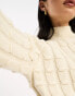 Фото #6 товара Vero Moda bobble ballon sleeve jumper in cream