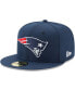Фото #1 товара New England Patriots Team Logo Omaha 59FIFTY Fitted Cap