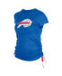 Women's Royal Buffalo Bills Ruched Side T-Shirt