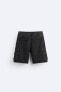 Utility cargo bermuda shorts