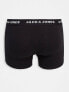 Jack & Jones 5 pack trunks in black