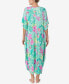 ფოტო #2 პროდუქტის Women's Soft Shirring Below Neckline Caftan