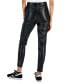 Juniors' Exposed Button-Fly Patent Skinny Jeans