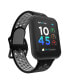 ფოტო #1 პროდუქტის Air 4 Unisex Black and Gray Silicone Smartwatch 46mm