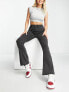 Фото #1 товара Noisy May Sallie mid waist flared jeans in dark grey