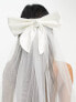 Фото #1 товара Forever New Bridal exclusive tulle bow clip-on veil in ivory
