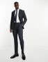 Фото #4 товара New Look skinny suit trousers in grey & blue check