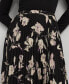 Women's Printed Floral Midi Skirt