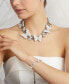 ფოტო #3 პროდუქტის Faux Stone Pave Butterfly Collar Necklace