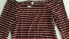 Майка NY Collection Off the Shoulder Striped Wine White