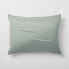 Фото #1 товара King Lyocell Cotton Blend Comforter Sham Sage Green - Casaluna