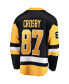 Men's Sidney Crosby Black Pittsburgh Penguins Captain Patch Home Breakaway Jersey