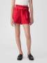 Фото #3 товара Kids High Rise Paperbag Denim Shorts