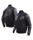Фото #1 товара Men's Black Phoenix Suns Gold Stitch Varsity Jacket