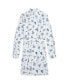 ფოტო #4 პროდუქტის Big Girls Pleated Graphic Cotton Oxford Shirtdress