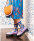 Фото #5 товара Носки женские SOCK CANDY синие с кружевами "Blueberry Ruffle"