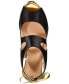 ფოტო #9 პროდუქტის Women's Blossom Open-Toe Cutout Lace Ribbon Dress Sandals