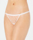 ფოტო #1 პროდუქტის Monogram Mesh Thong Underwear DK5029