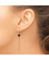ფოტო #3 პროდუქტის Stainless Steel Polished Rose plated Snowflake Dangle Earrings