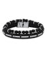 ფოტო #1 პროდუქტის Genuine Leather Bracelet, 2 Piece Set