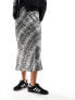 New Look satin midi skirt in snake print