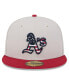 Фото #3 товара Men's Red Oakland Athletics 2024 Fourth of July 59FIFTY Fitted Hat